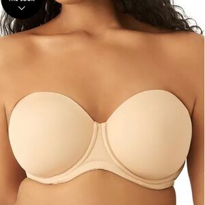 Wacoal Strapless Smooth Nude Balconette Bra - Light Beige